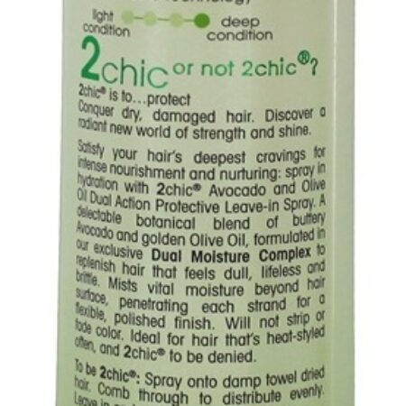 2Chic abacate e azeite de oliva Ultra-Moist dupla ação de proteção leave-in spray - 4 fl. oz. Giovanni - Imagem 2