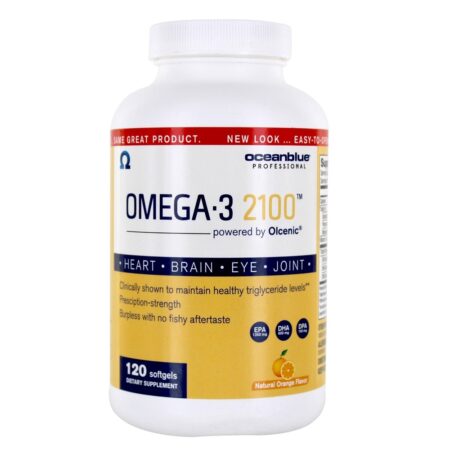 Omega-3 2100 Sabor Natural de Laranja 2100 mg. - 120 Softgels Oceanblue