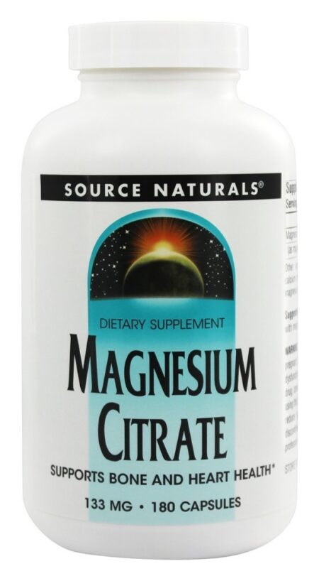 Citrato de Magnésio 133 mg. - Cápsulas 180 Source Naturals