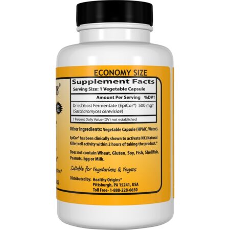 EpiCor Imunógenos de Alto Metabólito 500 mg. - Cápsulas 150 Healthy Origins - Image 2