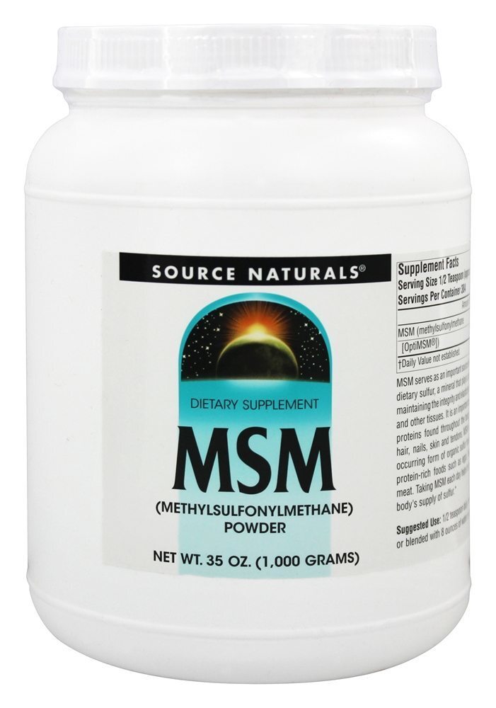 MSM Metilsulfonilmetano Pó - 35 oz. Source Naturals