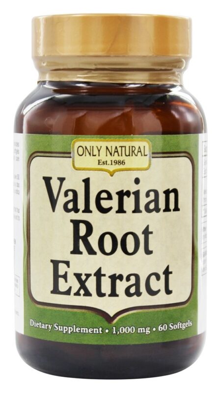 Extrato de raiz de valeriana 1000 mg. - 60 Softgels Only Natural