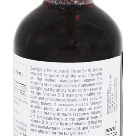 Vitamina D3 Líquido 2000 UI - 4 fl. oz. Source Naturals - Imagem 3