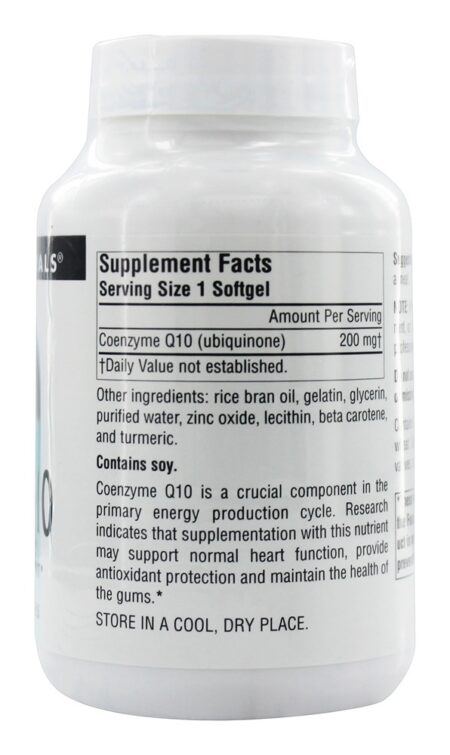 Coenzima Q10 200 mg. - 60 Softgels Source Naturals - Image 2