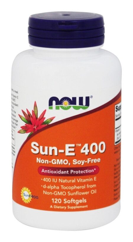 Sun-E 400 Proteção Antioxidante - 120 Softgels NOW Foods