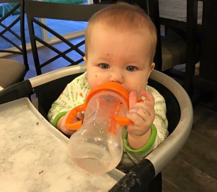 Sippy Copo Etapa C 9 Mês para 2 Anos Laranja - 9 oz. Thinkba - Imagem 8