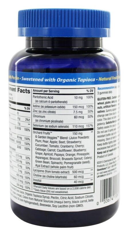 Vitaminas gomosas dos homens vivos - 75 Gummies Nature's Way - Image 3