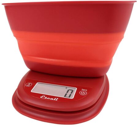 Balança digital de tigela desmontável Pop B115PR Vermelho papoula Escali