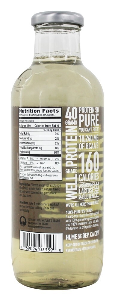 Isopure Zero Carb RT Coco - 20 fl. oz. Nature's Best - Imagem 2