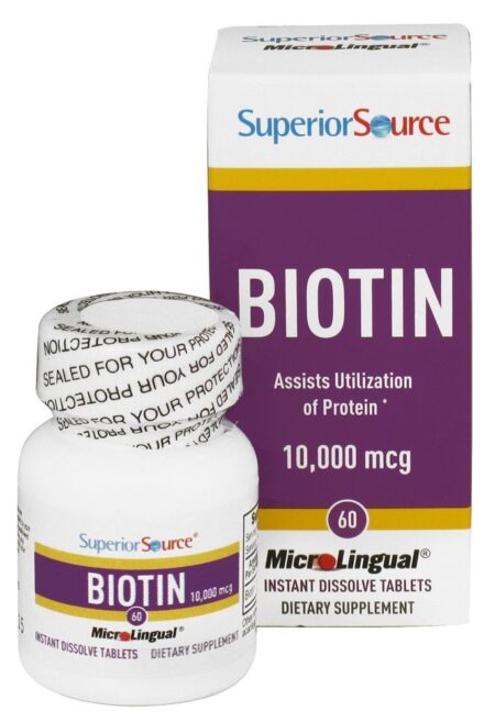 Biotina Instante Dissolver 10000 mcg. - 60 Tablet (s) Superior Source