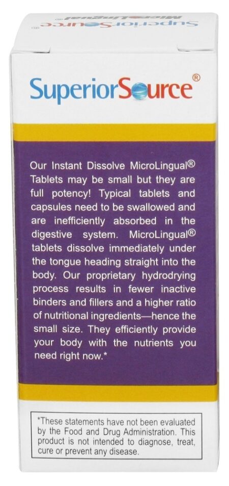 Biotina Instante Dissolver 10000 mcg. - 60 Tablet (s) Superior Source - Image 3