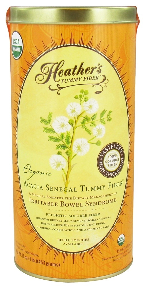 Fibra Orgânica de Acácia Senegal em Pó - 16 oz. Heather's Tummy Care