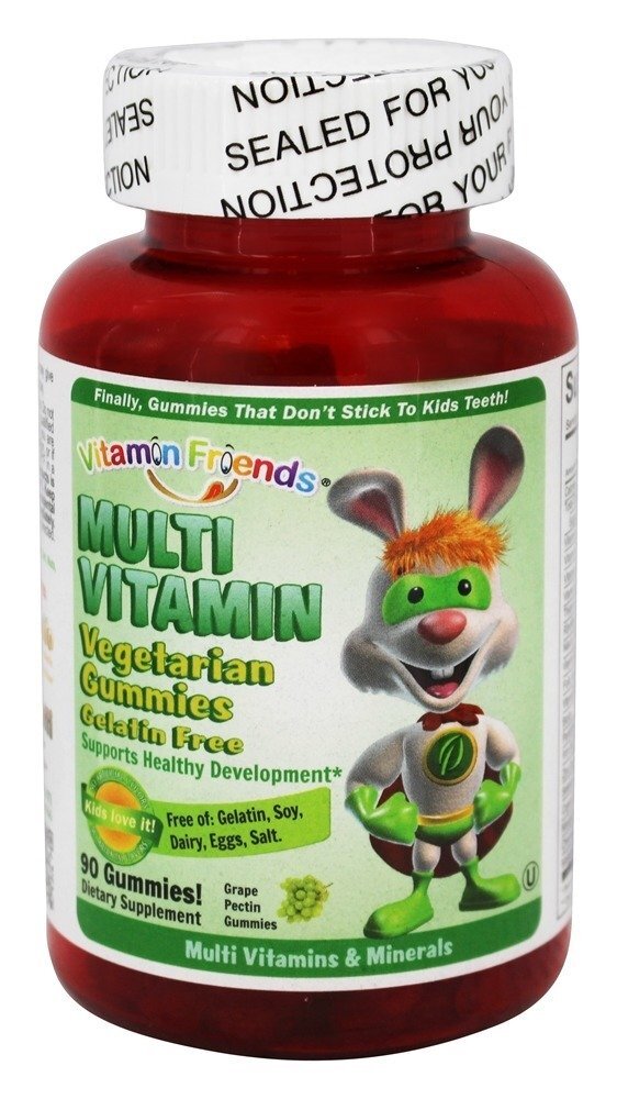 Multivitamínico Vegetariano Sem Gelatina Sabor Uva - 90 Gummies Vitamin Friends
