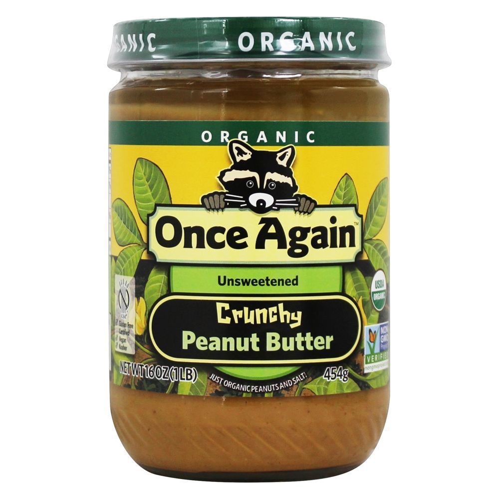Orgânico Amendoim Manteiga Crocante - 16 oz. Once Again