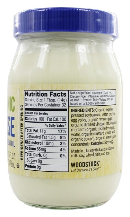 Maionese Orgânica - 16 fl. oz. Woodstock Farms - Image 2