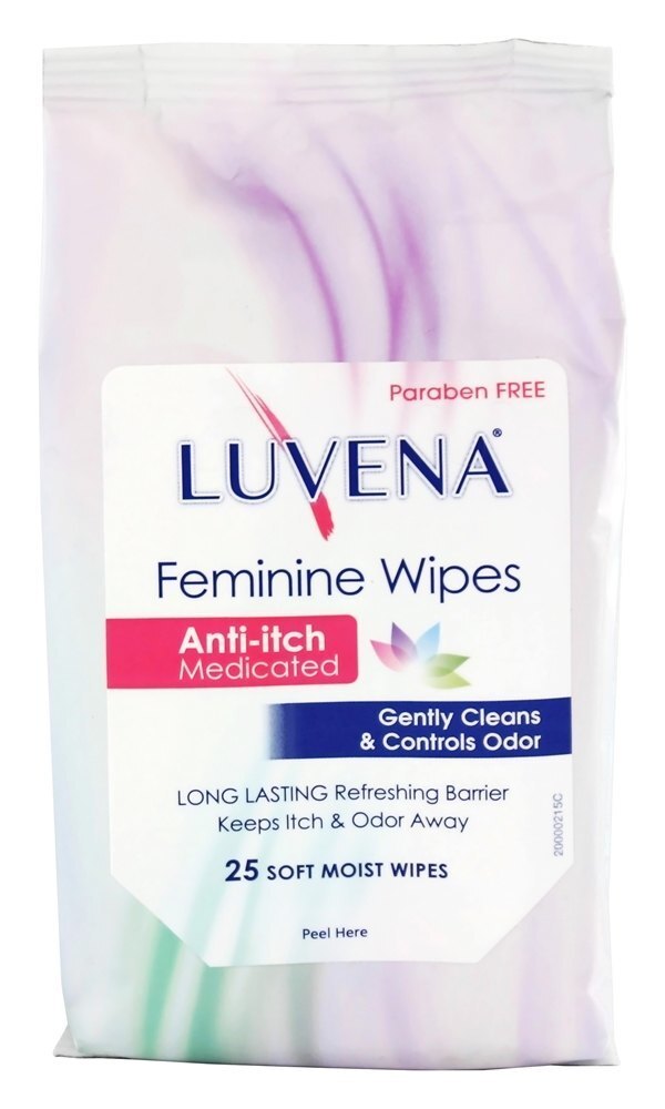 Toalhetes Femininos Anti-coceira Medicado - 25 Limpe (s) Luvena Prebiotic