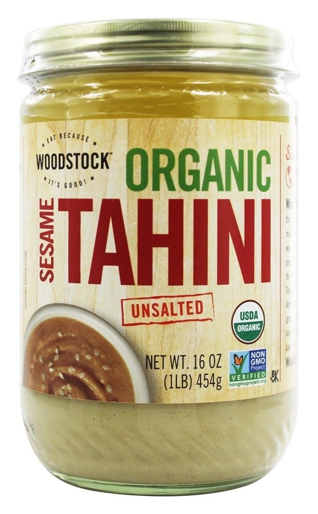 Tahini de gergelim orgânico sem sal - 16 oz. Woodstock Farms