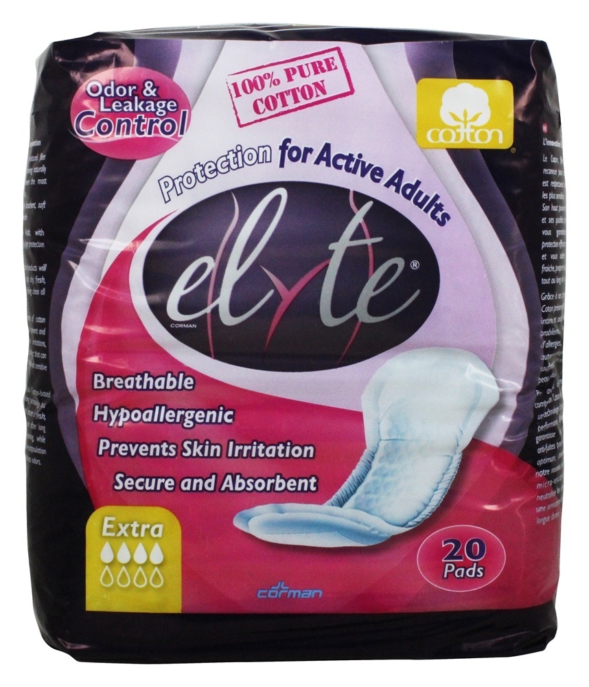 Almofadas de Incontinência Extra - 20 Almofadas Elyte