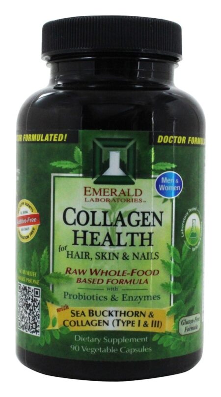 Cabelo De Colágeno, Pele E Unhas - Cápsulas vegetarianas 90 Emerald Labs