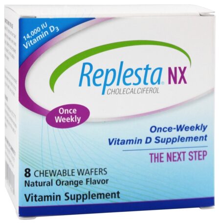 Replesta NX Vitamina D Laranja 14000 IU - Wafers mastigáveis 8 Everidis Health Sciences