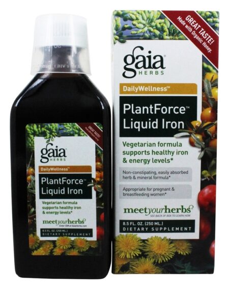 Ferro líquido PlantForce - 8.5 fl. oz. Gaia Herbs