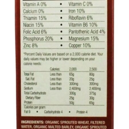 Ezequiel 4 : 9 Cereal de grãos inteiros germinados - 16 oz. Food For Life - Imagem 2