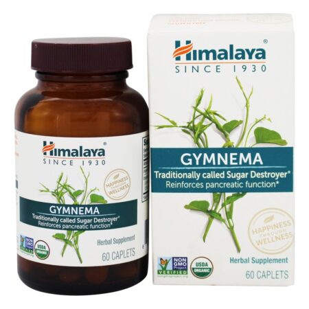 Destruidor de Açúcar de Gymnema - 60 Cápsulas Himalaya Herbal Healthcare