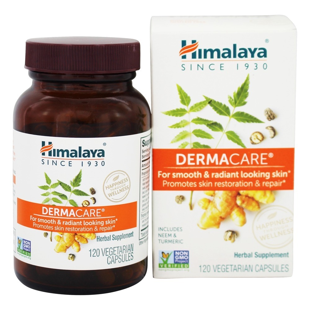 Dermacare Pele Restauração & Reparar - Cápsulas vegetarianas 120 Himalaya Herbal Healthcare