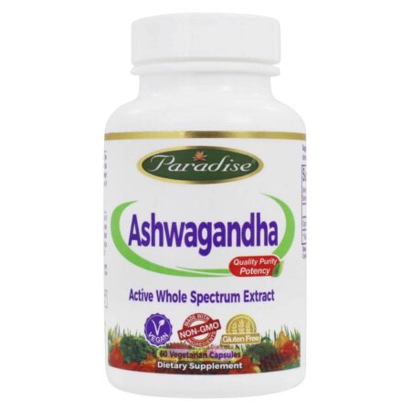 Ashwagandha - Cápsulas vegetarianas 60 Paradise Herbs