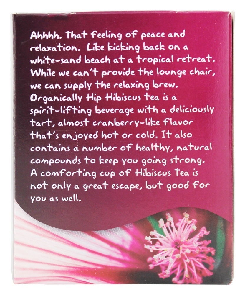 NOW Real Tea Organicamente Quadril Hibiscus - 24 Saquinhos de Chá NOW Foods - Imagem 3
