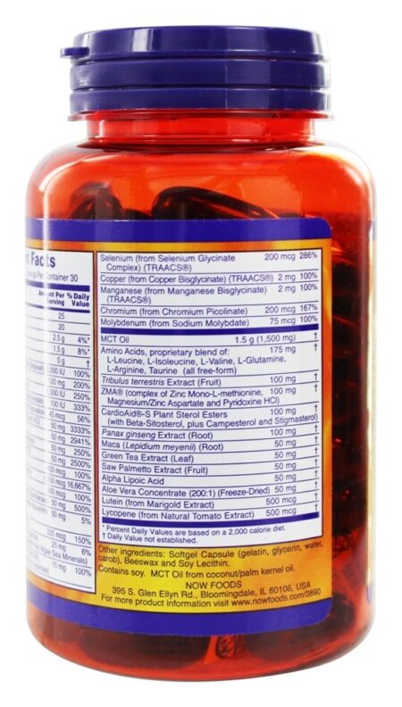 NOW Sports Saúde Masculina Active Sports Multi - 90 Softgels NOW Foods - Image 3