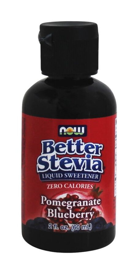 BetterStevia Adoçante Líquido Romã Blueberry - 2 fl. oz. NOW Foods