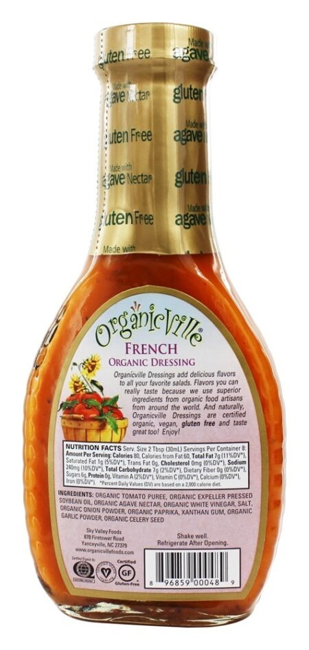 Molho De Salada Orgânica Francês - 8 fl. oz. Organicville - Image 2