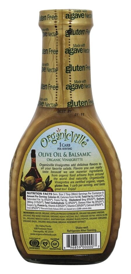 Azeite de vinagrete orgânico e balsâmico - 8 fl. oz. Organicville - Image 2