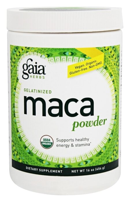 Pó Maca Gelatinizado Orgânico - 16 oz. Gaia Herbs