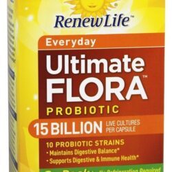 Final Flora Cotidiano Probiotic Para Adultos Ir Empacotar 15 Bilhões de UFC - Cápsulas 60 Renew Life