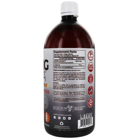 Living Silica Sports Recovery Líquido de reforço de colágeno - 33.85 oz. Orgono - Image 2