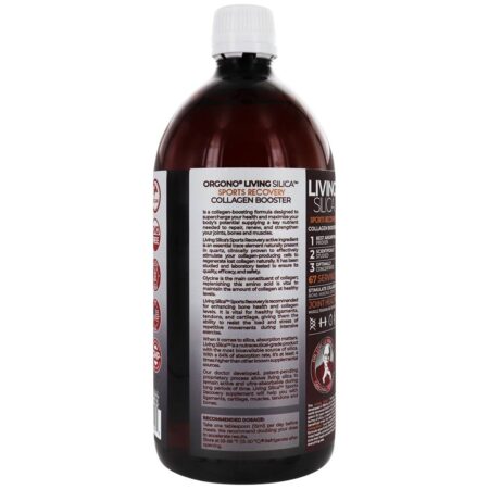 Living Silica Sports Recovery Líquido de reforço de colágeno - 33.85 oz. Orgono - Image 3