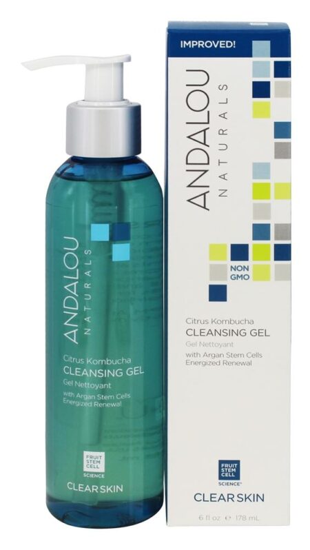 Gel de limpeza de pele clara Citrino de Kombucha - 6 fl. oz. Andalou Naturals