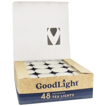 Tea Lightts Unscented - 48 Contagem GoodLight Natural Candles - Image 2