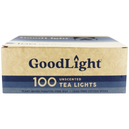 Luzes de chá sem perfume - 100 Contagem GoodLight Natural Candles