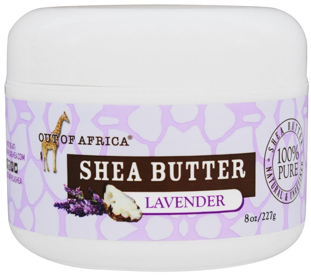 Manteiga de Karité 100 % Pure , natural e não refinado lavanda - 8 oz. Out Of Africa