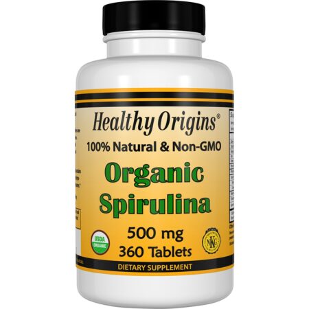 Spirulina Orgânica Não Transgênica 500 mg. - 360 Tablet (s) Healthy Origins