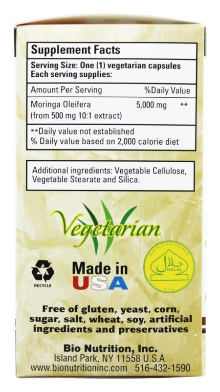 Moringa Superfood 5000 mg. - Cápsulas vegetarianas 90 Bio Nutrition - Image 2