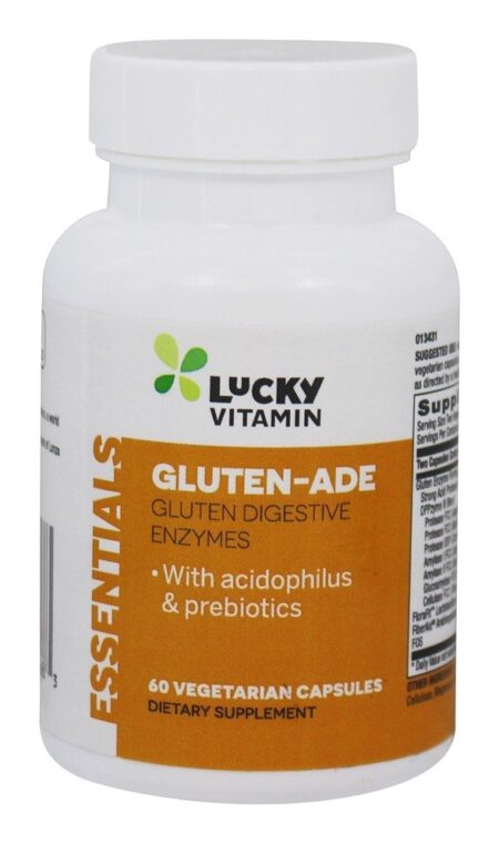 Enzimas Digestivas de Glúten-Ade com Acidófilos e Prebióticos - Cápsulas vegetarianas 60 LuckyVitamin