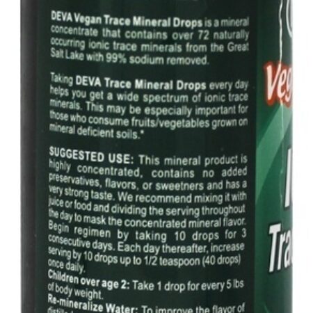 Oligoelementos Iônicos em Gotas - 8 fl. oz. Deva Nutrition - Imagem 3