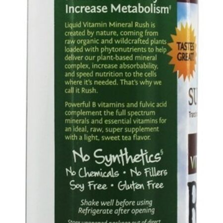 Rush Vitamina & Mineral Líquido - 8 fl. oz. Sunwarrior - Imagem 3