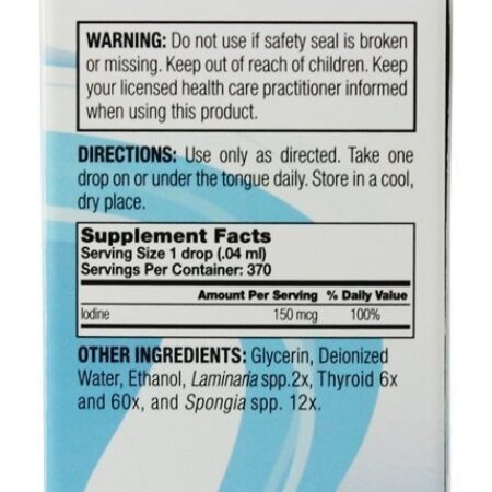 Thyadine Rico Bio-Disponível Iodo 150 mcg. - 0.5 oz. (Anteriormente Trimedica ) Natural Balance - Imagem 2
