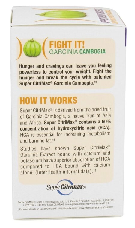 Super Citrimax Garcinia Cambogia Extrair Apetite Interceptar - Cápsulas 120 Natrol - Image 4