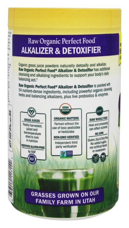 Alkalizer & desintoxicante orgânicos crus do alimento perfeito - 10.1 oz. Garden of Life - Image 3